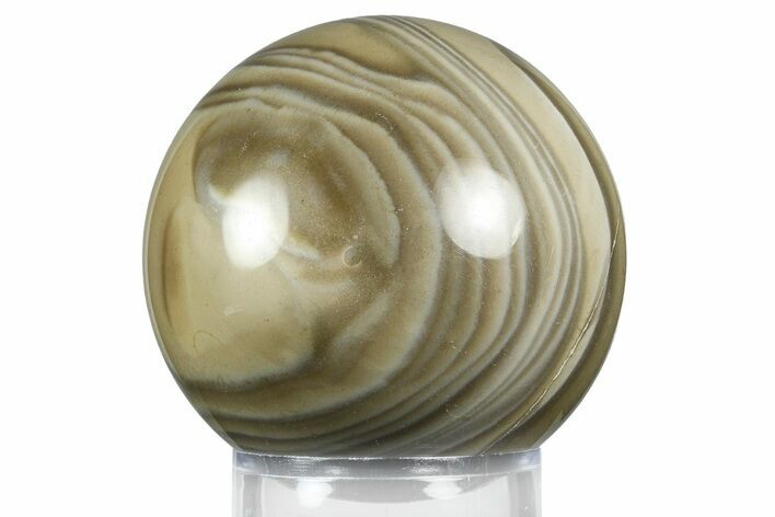 Polished Striped Flint Sphere - Poland #369035